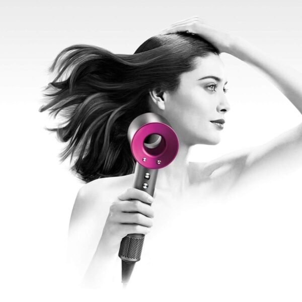 Dyson Supersonic Hair Dryer (Fuchsia/Iron) - Image 2