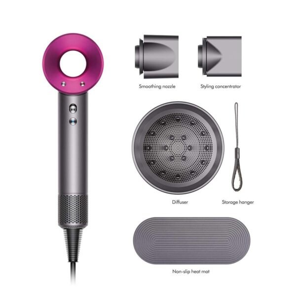 Dyson Supersonic Hair Dryer (Fuchsia/Iron) - Image 3