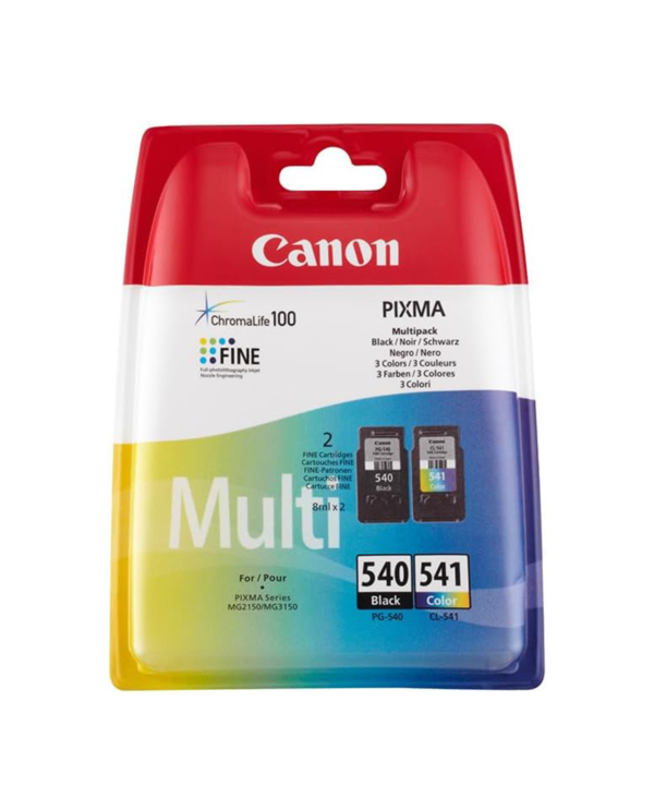 Canon PG-540 Black + CL-541 Colour Genuine Ink Cartridges – Multipack